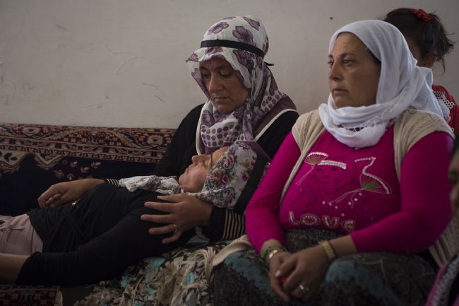 Açlık grevindeki kadınlar. Fotoğraf: Yasin Akgül